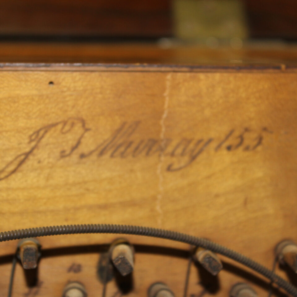JT Murray cabinet signature and serial number