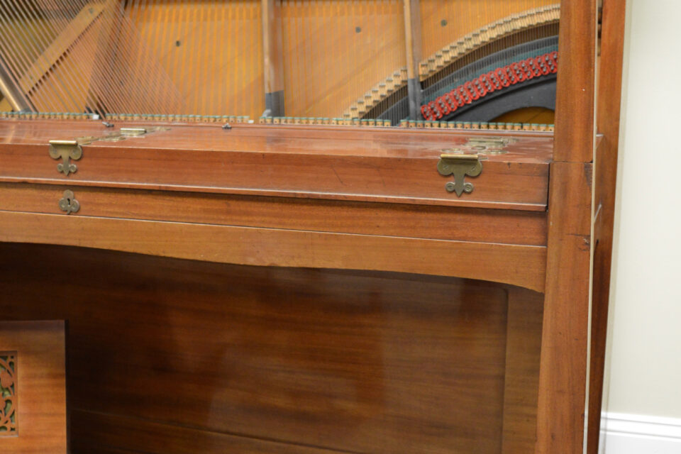 Bechstein upright open treble end