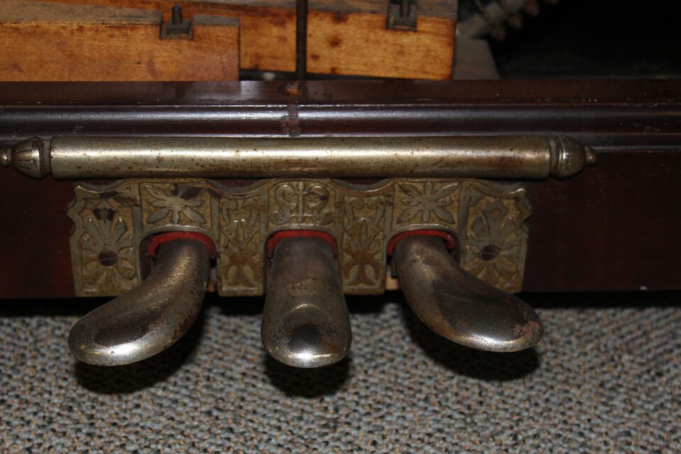 1897 Heintzman transposing piano pedals