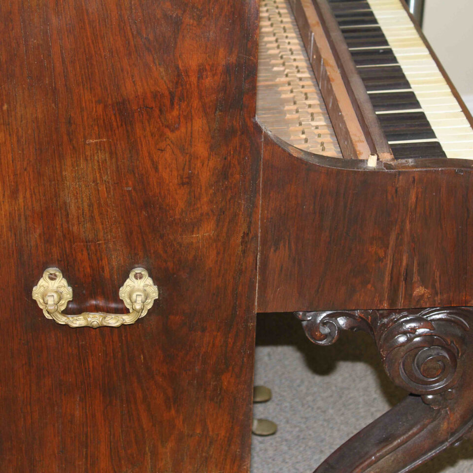1859 Chickering upright side view