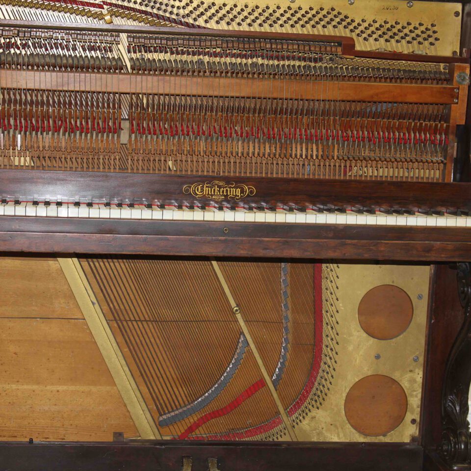 1859 Chickering upright fully open