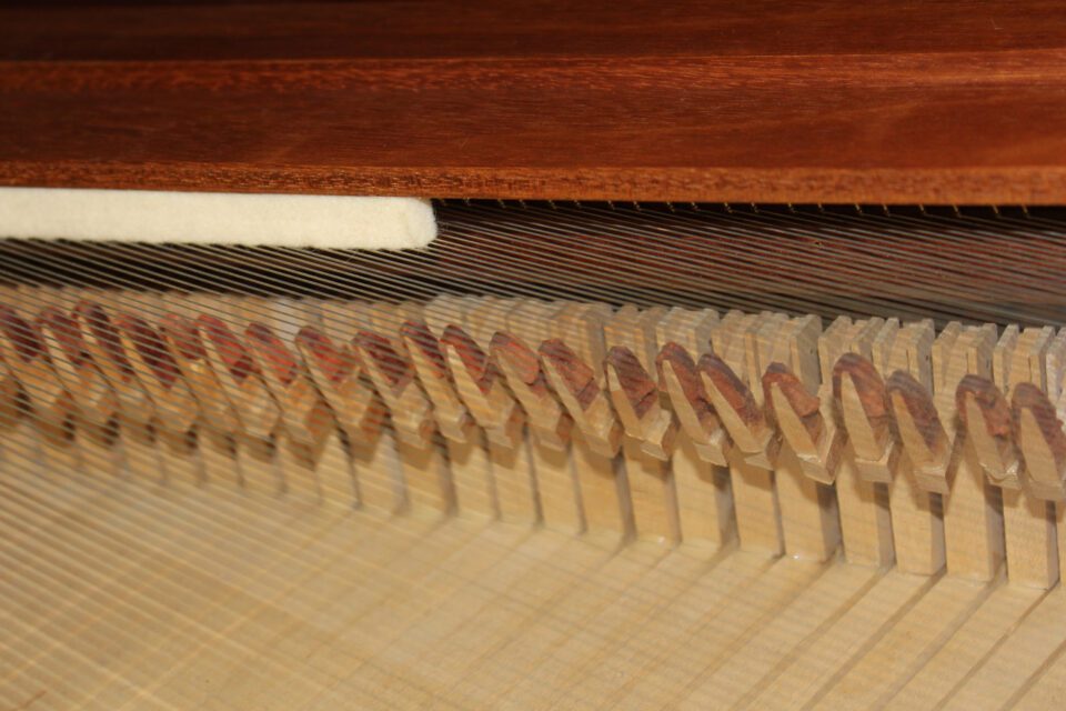 1790 "John Sellers" square piano, replica: hammers