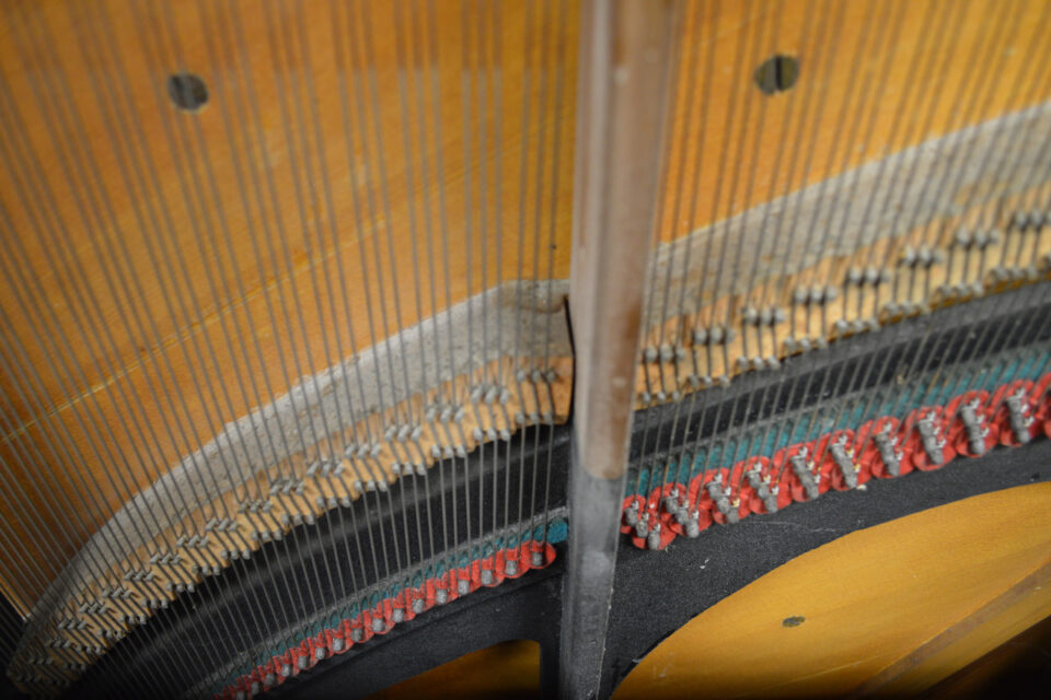 Bechstein upright treble strut