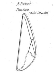 Babcock piano frame patent Dec. 17,1825